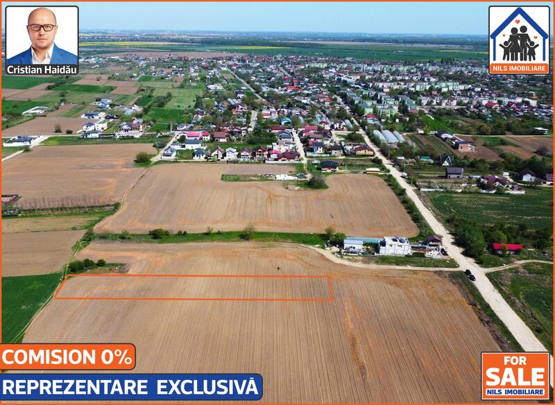 1 Decembrie, Ilfov, teren intravilan construibil, 2 x 1.190 mp,